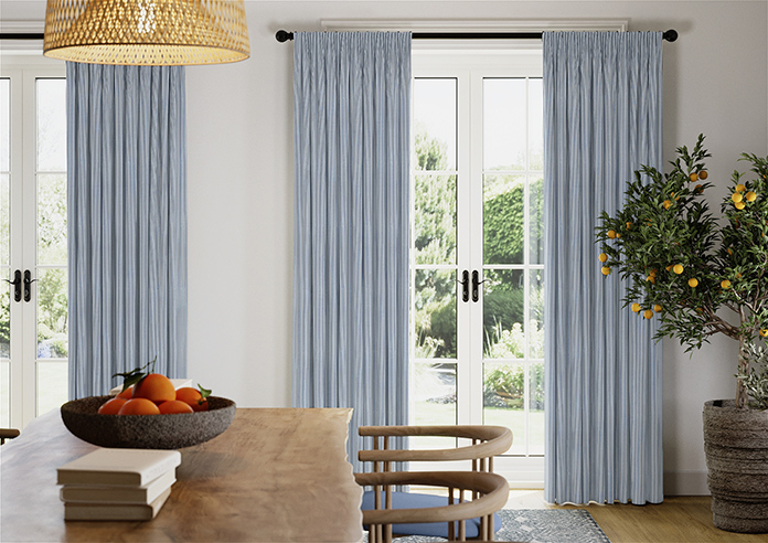 Nautical Stripes, Navy - Made to Measure Curtains - Image 3